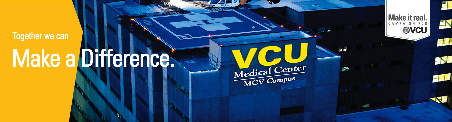 The VCU Medical Logo displayed on the VCU Medical Building.